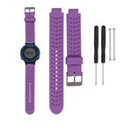 Bemodst Replacement Silicone Watch Wrist Band Strap Bracelet for Garmin Forerunner 220 230 235 630 620 735 Smartwatch (Purple)