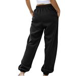 AMhomely Womens Joggers Sweatpants Casual Oversized Jogging Pants Athletic Active Sweatpants Running Gym Workout Tracksuit Bottoms Drawstring Casual Lounge Trousers