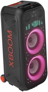 LG XBOOM Enceinte Bluetooth, karaoké Party Box avec éclairage Dynamique intégré, Portable à roulettes XL9