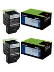 Lexmark 80C10K0 Black Return Program Toner 2-Pack