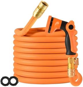 Whiriwhiri Garden Hose 100ft, 3x Expandable Ultra Lightweight 34ft Water Hose with No-leak 3/4 Threaded Joint, Swivel Handle 10 Modes Spray Nozzle Kink-Free Retractable Hose Pipe 2024 Patented(100FT)