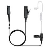 Trandsentivis XPR 3300e 3300 3500 3500e Earpiece for Motorola XPR3300e XPR 3300 XPR 3500 XPR3500e Walkie Talkie Headset with Acoustic Tube and Mic PTT