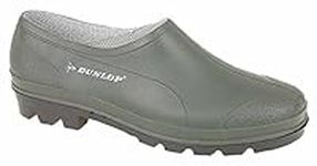 Latest generation unisex waterproof Dunlop garden shoe, 8 UK, Green