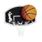 Charles Bentley Kids Basketball, Ring, Net, And Ball Set, Official Size 7, Basketball, Easy Assembly, Durable Backboard, Indoor, Outdoor, Garden, Kids, Children, Adults, Teens, Colourful (90x60x45cm)