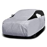 Titan Lightweight Poly 210T Car Cover for Large SUV 526-538 cm. Waterproof, UV Protection, Scratch Resistant, Driver-Side Zippered Opening. Fits Escalade, Sequoia, Yukon and More.