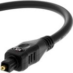 MEDIABRIDGE Toslink Cable (6 Feet) - Optical Digital Audio Cable - (Part# MPC-TOS-6)