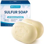 Roycederm Sulfur Soap - Sulfur Face Wash Bar with 10% Volcanic Sulfur- 2 Bars