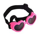 Taicols Dog Glasses Windproof, Glasses Dog Glasses for Small Dog Eyewear Protection Dog Goggles Dog Sunglasses Sun-Proof Waterproof Dustproof Pet Dog Sunglasses (Pink)