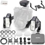 Godox MF12-DK1 Macro Flash Kit, 2.4G Wireless Control, Dentists Mode, Built-in Lithium Battery As an Off-Camera TTL Flash, Compatible with Sony, with XproIIS Trigge + Dentists Trigger and MF-DB Stand