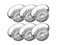 Godinger Bowl Set - Mini Crystal Prep, Dip, Dessert, Bar Dish Bowls - Set of 6, 2oz