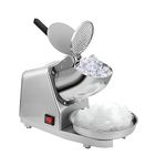 Renarsh Electric Ice Crusher Machine | Ice Gola Maker | Dish Gola Machine Home | Ice Shaver Prevent Splash Electric Blades Snow Cone Maker Stainless Steel Shaved Ice Machine (4 Blade)