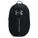 Under Armour Unisex's UA Hustle Lite Backpack, Black/Black/Pitch Gray, One Size