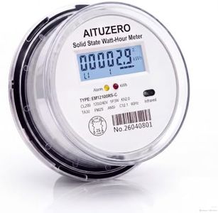 Digital Electric Sub Meters for Landlords, RS485 & IR Communication, 120/240V CL200 Single Phase, kWh Sub Meter, ANSI Form 2S Plug-in Electric Submeters with Modbus Communicationn