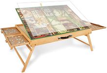 Truwheelz Puzzle Table with 4 Drawers, 3-Tilt Adjustable, Portable LAP_DESK for Adults