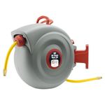SIP 30m Retractable Air Hose Reel, 300psi Wall Mounted Compressor Hose with Coupler & Bracket