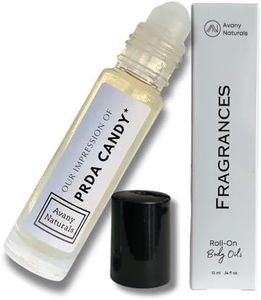 Women Fragrance Oil for Skin - Roll on Body Oil, Small Travel Size Toiletries, Pheromone Enhanced Scents, Replicant Perfume, Scented Body Oil for Woman, Perfum Pen 1/3 oz (CandyPrada Inspired)