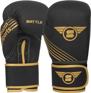 Stealth Sports Boxing Gloves – PU Leather Sparring Gloves Men Women – 8 10 12 14 16 Oz - Training Mitts, MMA, Muay Thai – Punching Bag, Focus Mitts Pads Speed Ball Workout Kickboxing Gloves(14oz)