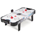 KOTEK Air Hockey Table, 42 Inch Hockey Arcade Table with 2 Pushers, 2 Pucks, LED Scoreboard & Electric Motor Fan, Table Top Air Hockey Game for Kids & Adults, Game Room, Home, Office, Club