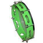 Tijarat Musical Tambourine/Fibre Dafli Random colour 10 inch Hand Percussion Musical Instrument (Green)