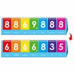 Freestanding Place Value Flip Chart, Double Side with Whole Numbers and Decimals, Educational Math Learning Tool to Count Place Value to The Millions