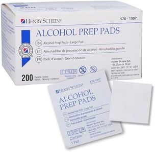 Henry Schein Alcohol Prep Pads, Large, 2-ply, Sterile, Pack of 1 (200)