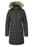 Rab Women's Deep Cover Down Parka Casual Coat - Black - 12