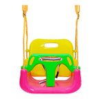 AIPINQI 3 in 1 Swing Seat, Outdoor Swing for Kids Safe Toddlers Swing Seat Tree Swing for Playground Indoor Outdoor Playing Swings for Children, Pink