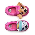 Nickelodeon Paw Patrol Girls Plush Slip On Slippers, Size 5-6 Toddler, Pink'