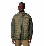 Columbia Men's Delta Ridge II Down Vest, Stone Green, Large