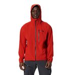 Mountain Hardwear Men's Stretch Ozonic Jacket Rain, Desert Red, Small