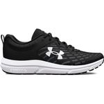 UNDER ARMOUR Mens Charged Assert 10 Runners, Black Black White, 8 UK