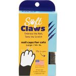 Soft Claws Feline Cat Nail Caps Take-Home Kit, Large, Black