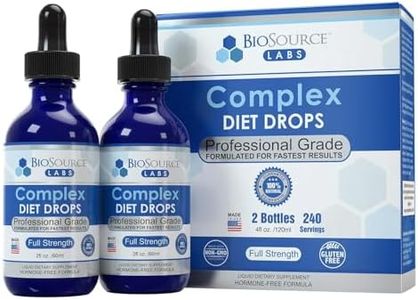 BioSource Labs Complex Diet Drops – Best Natural Drops for Men and Women (2 Bottle Pack) - 60 Day Supply
