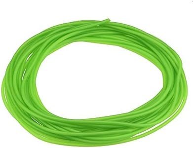uxcell Latex Tubing 1/16-inch ID 1/8-inch OD 33ft Elastic Rubber Hose Fluorescent Green