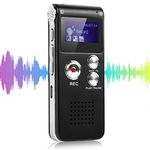 Digital Voice Recorders with MP3 Player 8GB Audio Recorder Automatic Noise Reduction and Rechargeable USB 24 Hours Recording Work