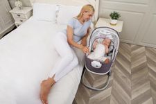 Mastela 6 in 1 Multi-Function Rocker & Bassinet Grey Pink Birth+ to 36M