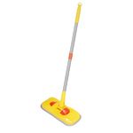 Mini Mop Small Mop for Kids Housekeeping Pretend Play Cleaning Toy Gift for Boys Girls (Yellow)