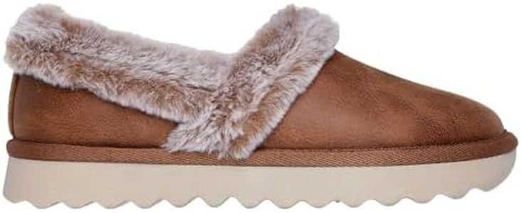 Skechers Women's Cozy UP Slipper, Chestnut, 5.5 UK