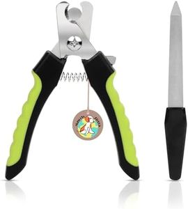 Mascots Tierra Dog Professional Nail Cutter with Filer and Pet Nail Clipper Suitable for All Medium & Large Animals with Safety Lock and Protective Guard to Avoid Over Cutting (Color May Vary)-1 Pcs