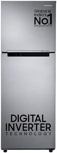 Samsung 236 L, 3 Star, Digital Inverter, Frost Free Double Door Refrigerator (RT28C3053S8/HL, Silver, Elegant Inox)