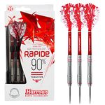 Harrows Rapide Steel Tip Dart Set – 90% Tungsten, 3 Supergrip Shafts, 3 Rapide Flights (24)