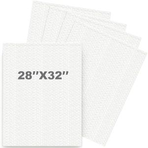 High-PQ Bubble Pouches Wrap, Clear Not Self-Seal Bubble Out Bags with Double Walled Cushioning, Ideal for Packing, Shipping, Storage, Moving (5PCS-28x32Inches)