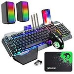 Wireless Gaming Keyboard Mouse and 
