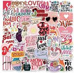 Self Love Stickers |50 Pcs Self Care Waterproof Vinyl Decals for Water Bottles Bicycle Laptop Refrigerator Luggage Computer Mobile Phone Skateboard Bike Décor