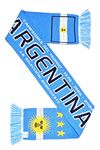 Euroscarves Argentina Soccer Knit Scarf, 2022 Champions