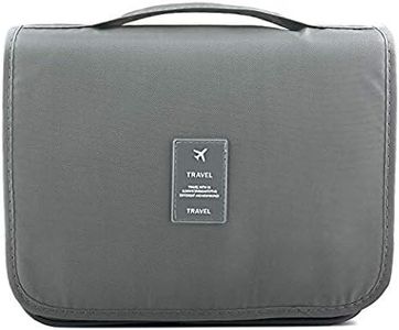 Handcuffs Toiletry Kit Bag | Makeup | Pouch | Travel | Cosmetic | Storage | Organizer | Hanging | Grooming | Professional | Make Up | Artist | Case (Grey, 9.5 Cm, 24 X 20 X 9.5 Cm)