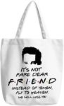 Friends TV Show Tote Bag Friends Fans Gifts Friend Birthday Gifts Central Park Shopping Bag (Miss Chandler-AU)