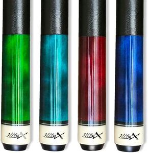 Tai ba cues Set of 4 Pool Cue Stick, 13mm Tip, 58", Hardwood Canadian Maple Professional Billiard House bar cue, 19-20oz