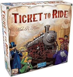 Ticket to Ride Board Game - A Cross-Country Train Adventure for Friends and Family! Strategy Game for Kids & Adults, Ages 8+, 2-5 Players, 30-60 Minute Playtime, Made by Days of Wonder