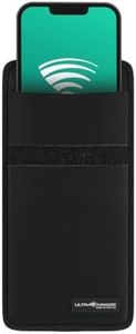 DefenderShield Cell Phone Faraday Bag & EMP Attack Shield - Complete Wireless Signal Blocking Data Security and Privacy Protection Pouch - Military-Grade Anti-Hacking from 0-90 GHz Black